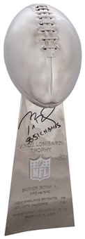 Tom Brady Signed & "SB 51 Champs" Inscribed Super Bowl LI Lombardi Trophy Full Size Replica (LE 6/12) (Tristar)